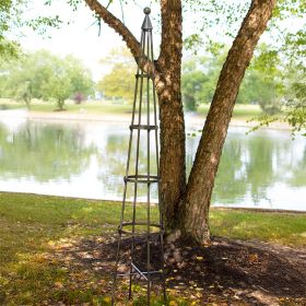 Achla Garden Obelisk, Gray, 84.5"