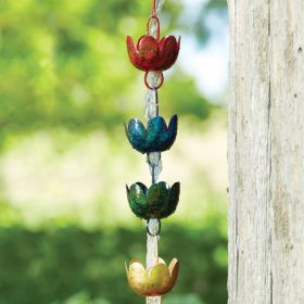 Ancient Graffiti Lily Rain Chain, Multicolored