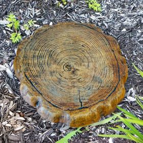 Athens Large Log Stepping Stone, Espresso