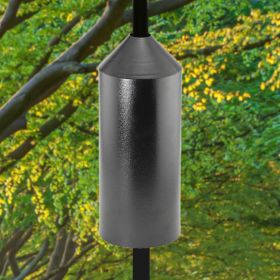 Audubon Torpedo Squirrel Baffle, Black, 6" dia.