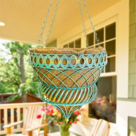 Austram Queen Anne Parasol Hanging Planter, Green