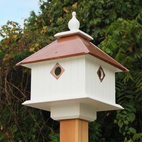 Wing & A Prayer Carriage Bird House, Hammered Copper Roof