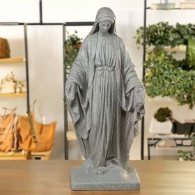 Emsco Virgin Mary Statue, Granite Colored