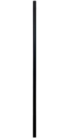 Erva Tubular Steel Pole Section, Black, 60"