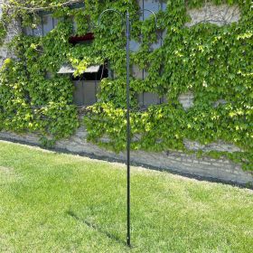 Erva Five Piece Birding Pole Kit w/ Triple Hanger, Black, 9'