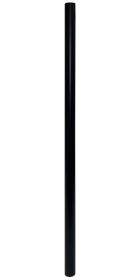 Erva Tubular Steel Pole Section, Black, 28"
