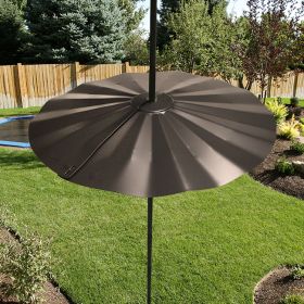 Erva Wrap-Around Pole Mount Squirrel Baffle, Black, 24" dia.