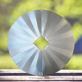 Erva Post Mounted Squirrel Baffle, Galvanized, 23.25" dia.