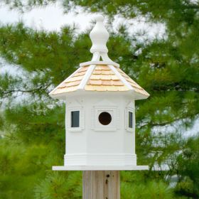 Home Bazaar Enchantment Bird House, White