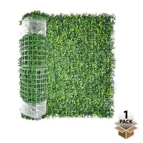 24in H x 8ft L Faux Green Boxwood Privacy Screen with Natural Appearance