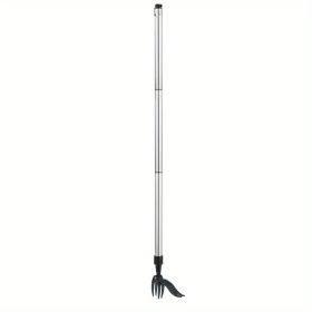 1pc Stand Up Weed Puller Tool Weeding Head Replacement Manual Weed Remover Aluminum Claw Weeder Root Remover Hand Tool For Outdoor Garden Lawn Wi (Color: Black+ 3 Section Pole)