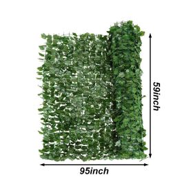 Faux Ivy Leaf Decorative Privacy Fence (size: M)